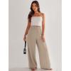 imageANRABESS Womens Linen Pants 2025 Summer Casual Loose Wide Leg Palazzo Pants High Waist Flowy Beach Trousers Work OutfitsKhaki