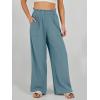 imageANRABESS Womens Linen Pants 2025 Summer Casual Loose Wide Leg Palazzo Pants High Waist Flowy Beach Trousers Work OutfitsLake