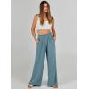 imageANRABESS Womens Linen Pants 2025 Summer Casual Loose Wide Leg Palazzo Pants High Waist Flowy Beach Trousers Work OutfitsLake