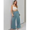 imageANRABESS Womens Linen Pants 2025 Summer Casual Loose Wide Leg Palazzo Pants High Waist Flowy Beach Trousers Work OutfitsLake