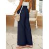 imageANRABESS Womens Linen Pants 2025 Summer Casual Loose Wide Leg Palazzo Pants High Waist Flowy Beach Trousers Work OutfitsNavy Blue