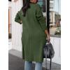 imageANRABESS Womens Long Cardigan Sweater 2025 Fall Fashion Casual Oversized Knit Open Front Coatigan Jacket Coat OutfitsArmy Green