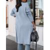 imageANRABESS Womens Long Cardigan Sweater 2025 Fall Fashion Casual Oversized Knit Open Front Coatigan Jacket Coat OutfitsBlue