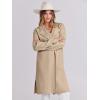 imageANRABESS Womens Long Cardigans Sweater 2025 Fall Casual Lapel Open Front Knit Warm Wool Coatigan Oversized Jacket CoatKhaki