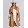 imageANRABESS Womens Long Cardigans Sweater 2025 Fall Casual Lapel Open Front Knit Warm Wool Coatigan Oversized Jacket CoatLight Brown