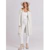 imageANRABESS Womens Long Cardigans Sweater 2025 Fall Casual Lapel Open Front Knit Warm Wool Coatigan Oversized Jacket CoatWhite