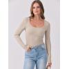imageANRABESS Womens Long Sleeve Tops Casual Scoop Neck Ribbed Knit TShirt Slim Fitted Basic Tee Shirts 2025 Fall Trendy ClothesBeige