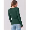 imageANRABESS Womens Long Sleeve Tops Casual Scoop Neck Ribbed Knit TShirt Slim Fitted Basic Tee Shirts 2025 Fall Trendy ClothesDeep Green
