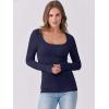 imageANRABESS Womens Long Sleeve Tops Casual Scoop Neck Ribbed Knit TShirt Slim Fitted Basic Tee Shirts 2025 Fall Trendy ClothesNavy Blue