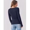 imageANRABESS Womens Long Sleeve Tops Casual Scoop Neck Ribbed Knit TShirt Slim Fitted Basic Tee Shirts 2025 Fall Trendy ClothesNavy Blue