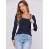 imageANRABESS Womens Long Sleeve Tops Casual Scoop Neck Ribbed Knit TShirt Slim Fitted Basic Tee Shirts 2025 Fall Trendy ClothesNavy Blue