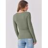 imageANRABESS Womens Long Sleeve Tops Casual Scoop Neck Ribbed Knit TShirt Slim Fitted Basic Tee Shirts 2025 Fall Trendy ClothesOlive