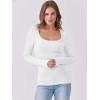 imageANRABESS Womens Long Sleeve Tops Casual Scoop Neck Ribbed Knit TShirt Slim Fitted Basic Tee Shirts 2025 Fall Trendy ClothesWhite