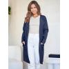 imageANRABESS Womens Open Front Knit Lightweight Cardigan Casual Long Coatigan Sweater Lady Jacket Coat 2025 Fall OuterwearNavy Blue