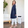imageANRABESS Womens Open Front Knit Lightweight Cardigan Casual Long Coatigan Sweater Lady Jacket Coat 2025 Fall OuterwearNavy Blue