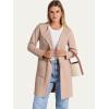 imageANRABESS Womens Open Front Knit Lightweight Cardigan Casual Long Coatigan Sweater Lady Jacket Coat 2025 Fall OuterwearPeachy Khaki