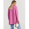 imageANRABESS Womens Open Front Knit Lightweight Cardigan Casual Long Coatigan Sweater Lady Jacket Coat 2025 Fall OuterwearRose