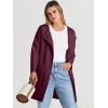 imageANRABESS Womens Open Front Knit Lightweight Cardigan Casual Long Coatigan Sweater Lady Jacket Coat 2025 Fall OuterwearWine Red