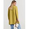 imageANRABESS Womens Open Front Knit Lightweight Cardigan Casual Long Coatigan Sweater Lady Jacket Coat 2025 Fall OuterwearYellow