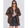 imageANRABESS Womens Oversized Leather Jackets Faux Suede Fall Fashion Motorcycle Coats Winter Outfits Clothes 2025 Brown Medium