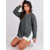 imageANRABESS Womens Oversized Sweatshirts Crewneck Long Sleeve Tunic Pullover Shirts Side Zipper Hoodies 2025 Fall ClothesDark Grey