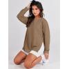 imageANRABESS Womens Oversized Sweatshirts Crewneck Long Sleeve Tunic Pullover Shirts Side Zipper Hoodies 2025 Fall ClothesKhaki