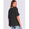 imageANRABESS Womens Oversized T Shirts Short Sleeve V Neck Summer Tops Casual Loose Basic Plain Tee Shirts 2025 Clothes OutfitsBlack