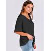 imageANRABESS Womens Oversized T Shirts Short Sleeve V Neck Summer Tops Casual Loose Basic Plain Tee Shirts 2025 Clothes OutfitsBlack