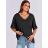 imageANRABESS Womens Oversized T Shirts Short Sleeve V Neck Summer Tops Casual Loose Basic Plain Tee Shirts 2025 Clothes OutfitsBlack