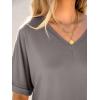 imageANRABESS Womens Oversized T Shirts Short Sleeve V Neck Summer Tops Casual Loose Basic Plain Tee Shirts 2025 Clothes OutfitsBrown