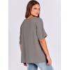 imageANRABESS Womens Oversized T Shirts Short Sleeve V Neck Summer Tops Casual Loose Basic Plain Tee Shirts 2025 Clothes OutfitsBrown