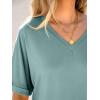 imageANRABESS Womens Oversized T Shirts Short Sleeve V Neck Summer Tops Casual Loose Basic Plain Tee Shirts 2025 Clothes OutfitsCadet Blue