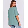 imageANRABESS Womens Oversized T Shirts Short Sleeve V Neck Summer Tops Casual Loose Basic Plain Tee Shirts 2025 Clothes OutfitsCadet Blue