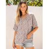 imageANRABESS Womens Oversized T Shirts Short Sleeve V Neck Summer Tops Casual Loose Basic Plain Tee Shirts 2025 Clothes OutfitsFloral Pink