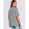 imageANRABESS Womens Oversized T Shirts Short Sleeve V Neck Summer Tops Casual Loose Basic Plain Tee Shirts 2025 Clothes OutfitsGray