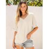 imageANRABESS Womens Oversized T Shirts Short Sleeve V Neck Summer Tops Casual Loose Basic Plain Tee Shirts 2025 Clothes OutfitsLight Apricot
