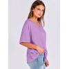 imageANRABESS Womens Oversized T Shirts Short Sleeve V Neck Summer Tops Casual Loose Basic Plain Tee Shirts 2025 Clothes OutfitsLilac