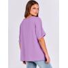 imageANRABESS Womens Oversized T Shirts Short Sleeve V Neck Summer Tops Casual Loose Basic Plain Tee Shirts 2025 Clothes OutfitsLilac