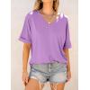 imageANRABESS Womens Oversized T Shirts Short Sleeve V Neck Summer Tops Casual Loose Basic Plain Tee Shirts 2025 Clothes OutfitsLilac