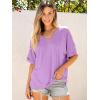 imageANRABESS Womens Oversized T Shirts Short Sleeve V Neck Summer Tops Casual Loose Basic Plain Tee Shirts 2025 Clothes OutfitsLilac