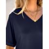 imageANRABESS Womens Oversized T Shirts Short Sleeve V Neck Summer Tops Casual Loose Basic Plain Tee Shirts 2025 Clothes OutfitsNavy