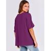 imageANRABESS Womens Oversized T Shirts Short Sleeve V Neck Summer Tops Casual Loose Basic Plain Tee Shirts 2025 Clothes OutfitsPurple