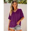 imageANRABESS Womens Oversized T Shirts Short Sleeve V Neck Summer Tops Casual Loose Basic Plain Tee Shirts 2025 Clothes OutfitsPurple