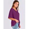 imageANRABESS Womens Oversized T Shirts Short Sleeve V Neck Summer Tops Casual Loose Basic Plain Tee Shirts 2025 Clothes OutfitsPurple