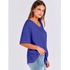imageANRABESS Womens Oversized T Shirts Short Sleeve V Neck Summer Tops Casual Loose Basic Plain Tee Shirts 2025 Clothes OutfitsRoyal Blue