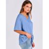 imageANRABESS Womens Oversized T Shirts Short Sleeve V Neck Summer Tops Casual Loose Basic Plain Tee Shirts 2025 Clothes OutfitsSky