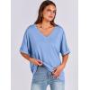 imageANRABESS Womens Oversized T Shirts Short Sleeve V Neck Summer Tops Casual Loose Basic Plain Tee Shirts 2025 Clothes OutfitsSky