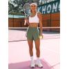 imageANRABESS Womens Running Shorts Quick Dry High Waisted Summer Athletic Workout Tennis Shorts Gym Sporty Lightweight ShortsArmy Green