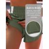 imageANRABESS Womens Running Shorts Quick Dry High Waisted Summer Athletic Workout Tennis Shorts Gym Sporty Lightweight ShortsArmy Green