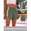 imageANRABESS Womens Running Shorts Quick Dry High Waisted Summer Athletic Workout Tennis Shorts Gym Sporty Lightweight ShortsArmy Green